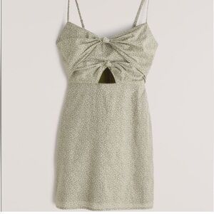 abercrombie double knot front cutout mini dress